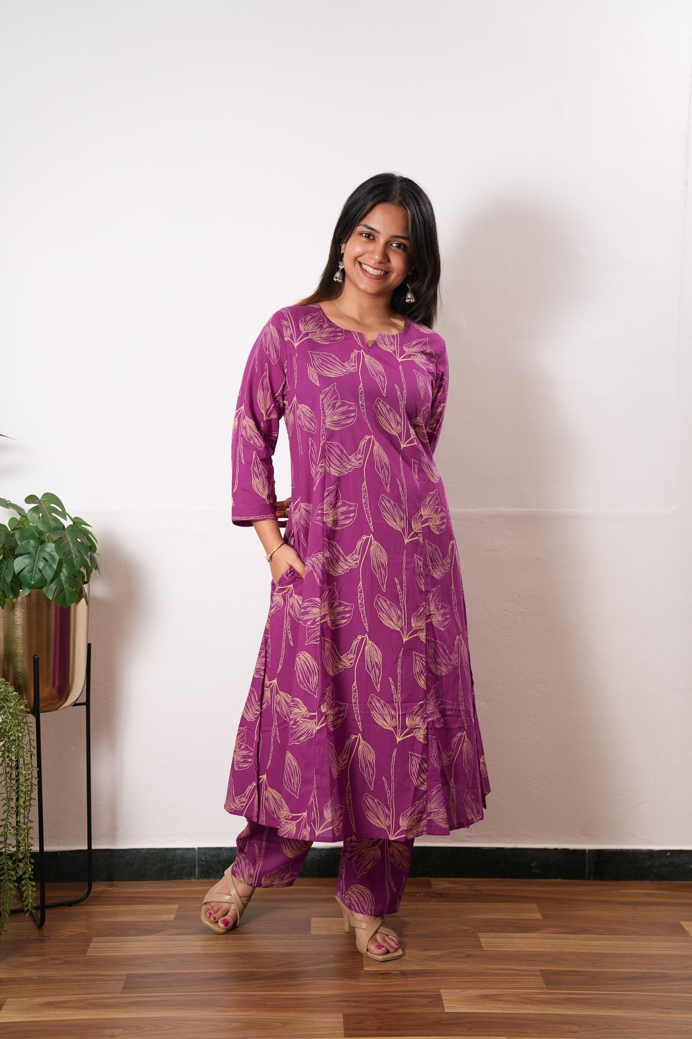 Orchid cotton co-ords set