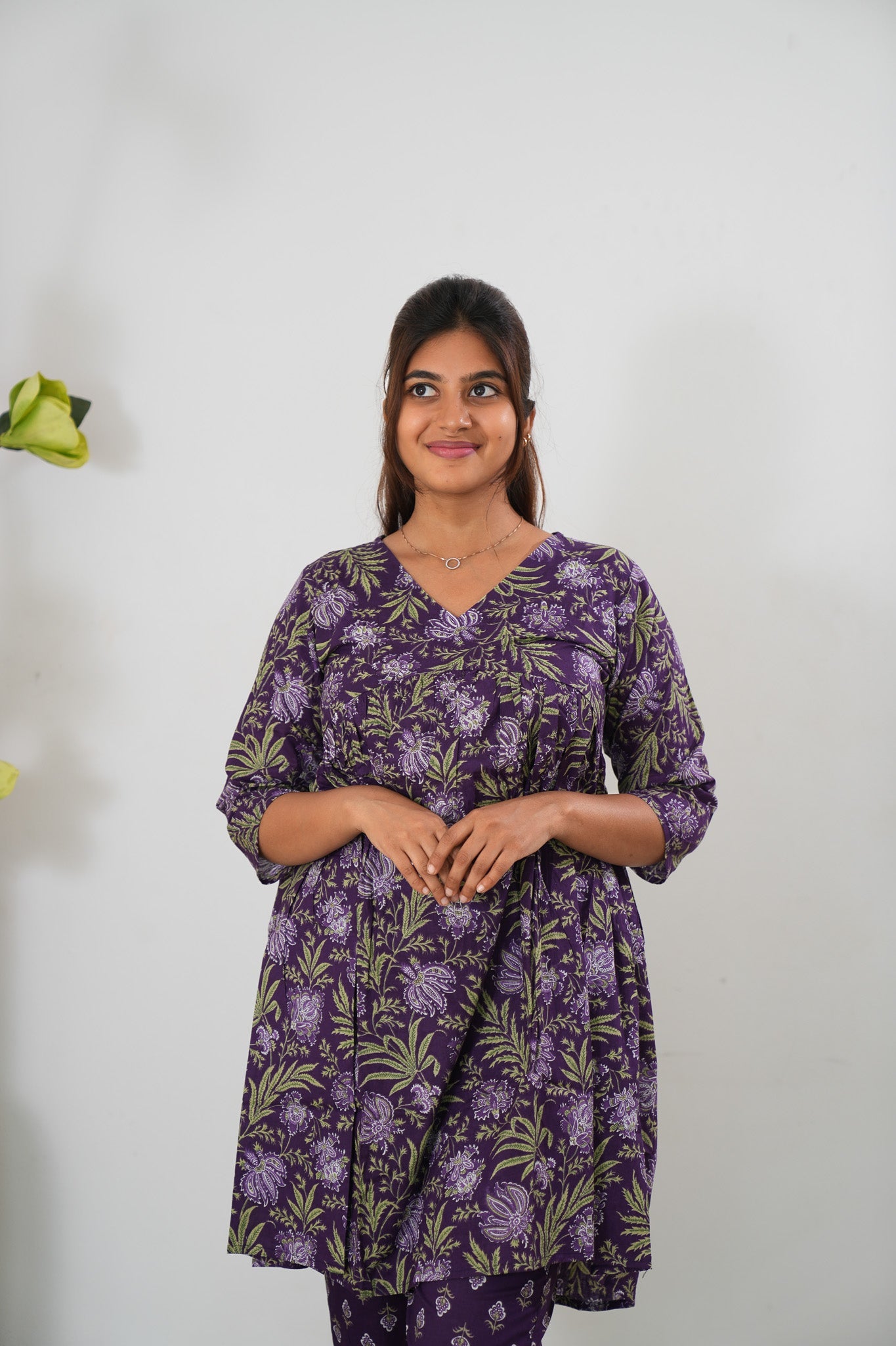 Purple pomegranate cotton Comfies