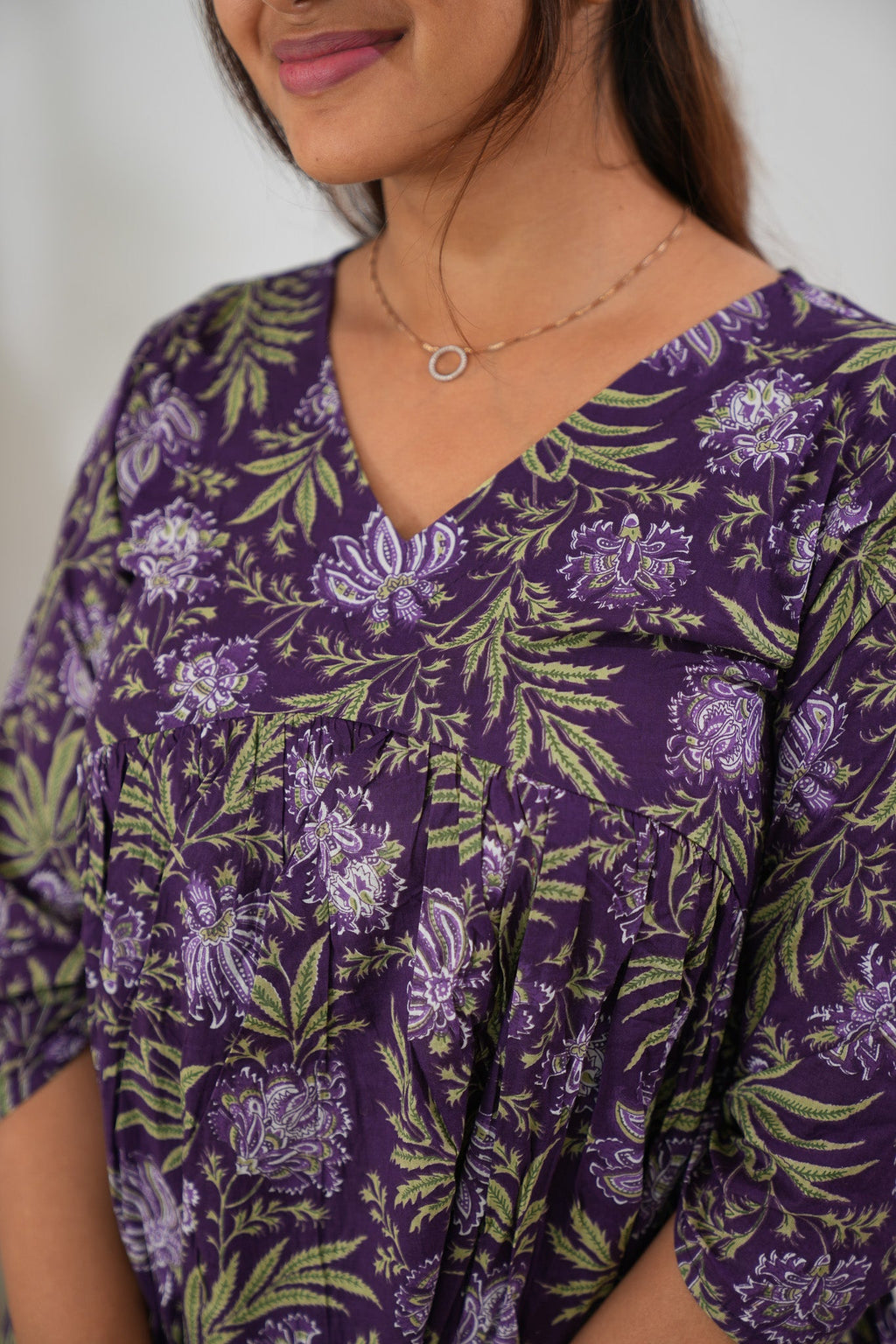 Purple pomegranate cotton Comfies