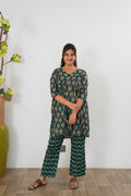 Pine green cotton Comfies