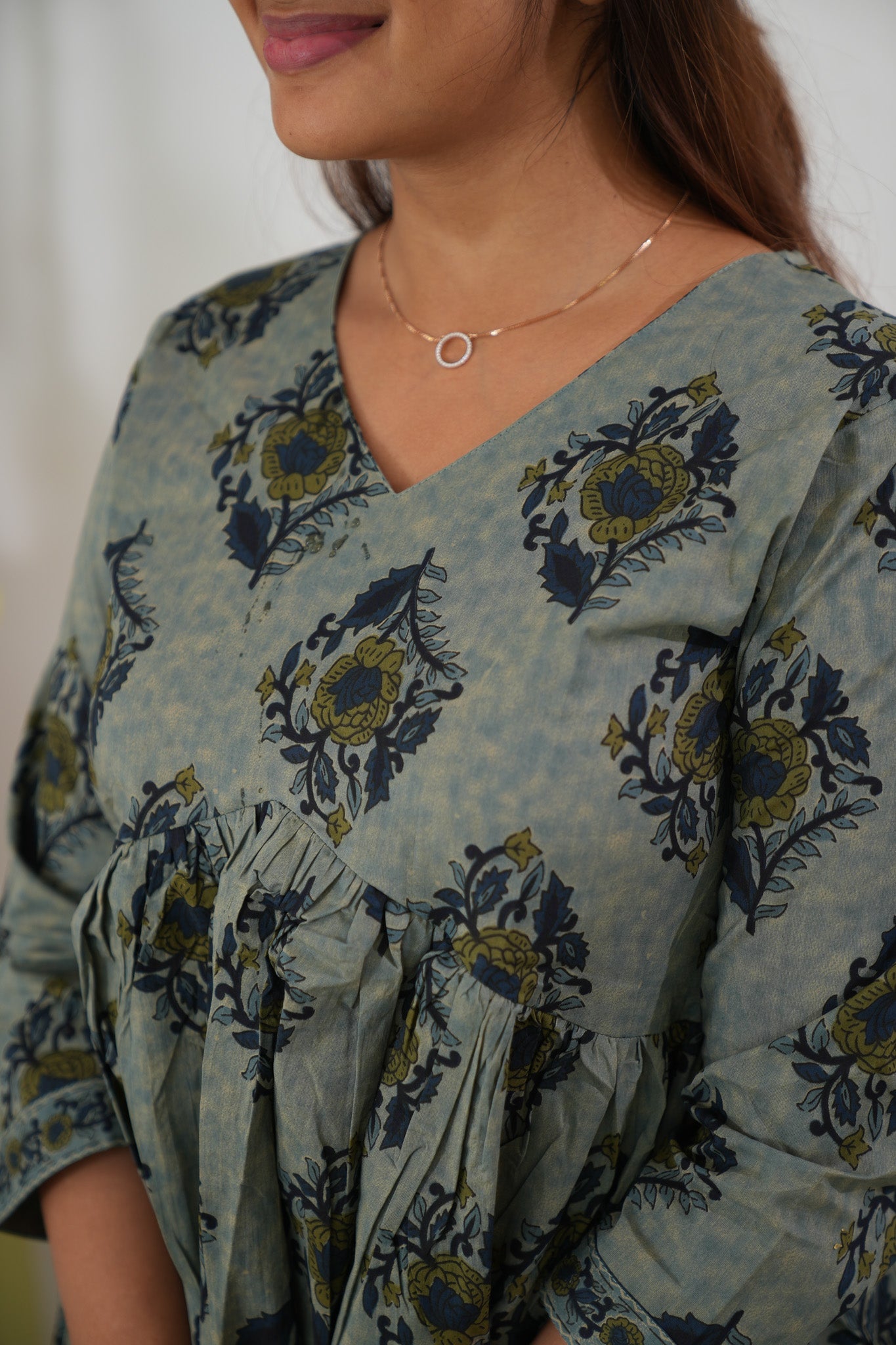 Blue tie and dye cotton comfies