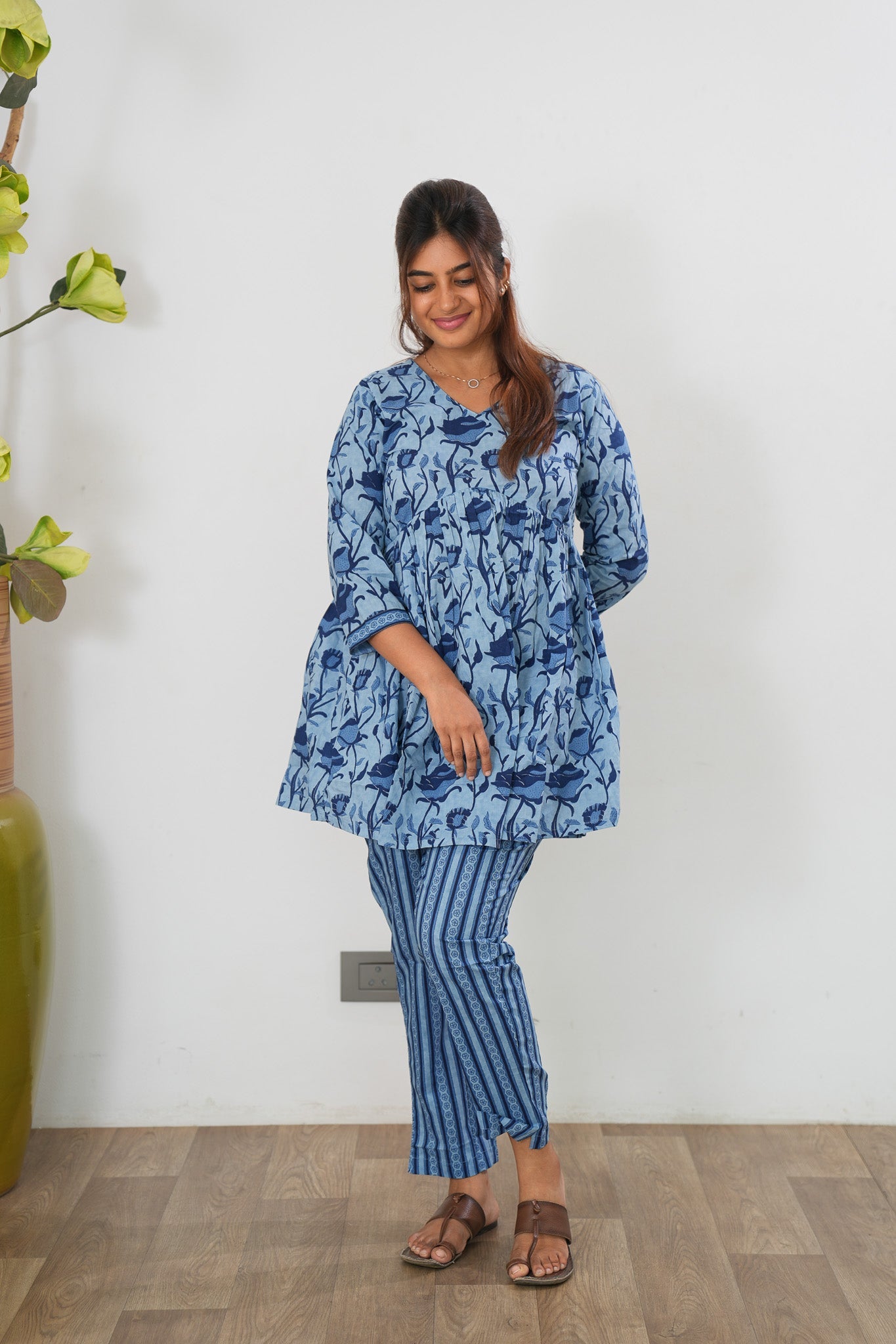 Blue orchid cotton comfies