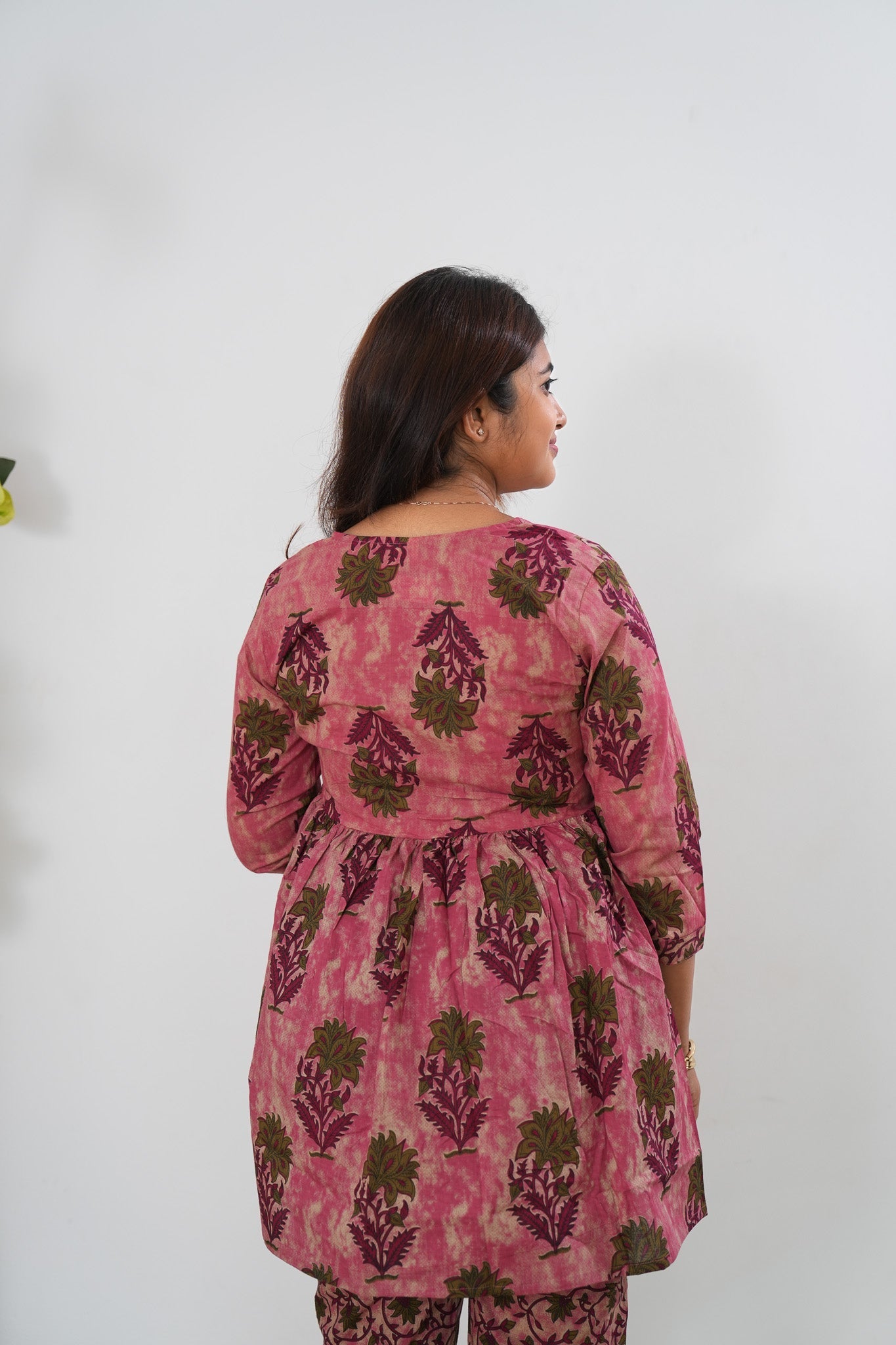 Dark pink tie and dye cotton comfies