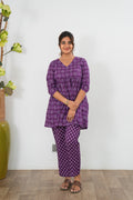 Purple cotton comfies