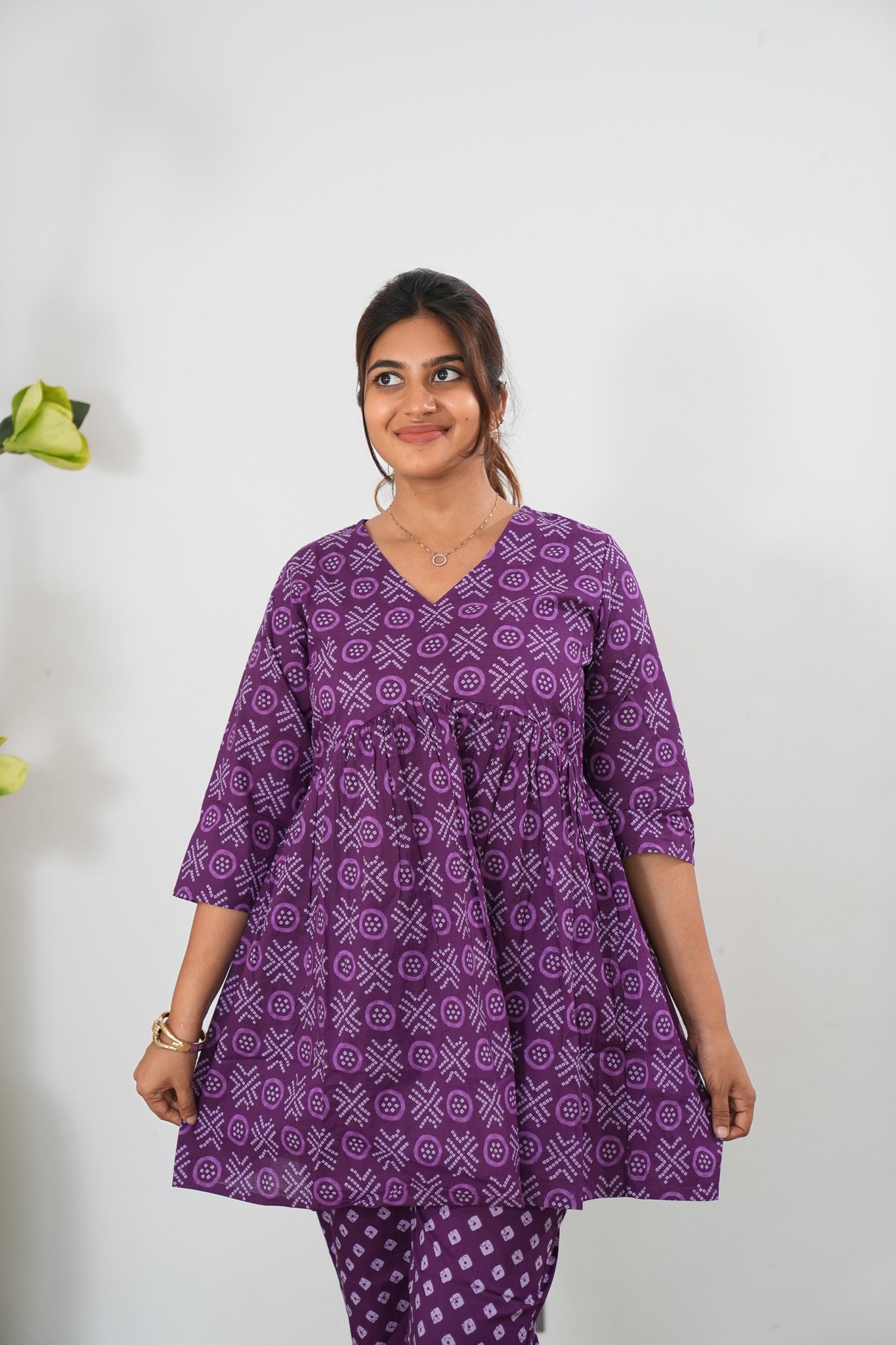 Purple cotton comfies