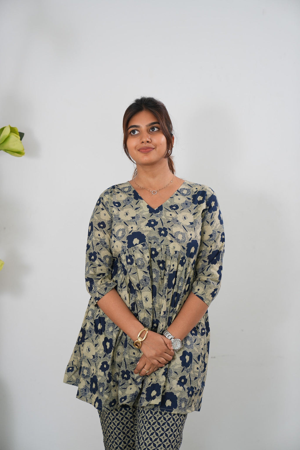 Grey and blue cotton comfies