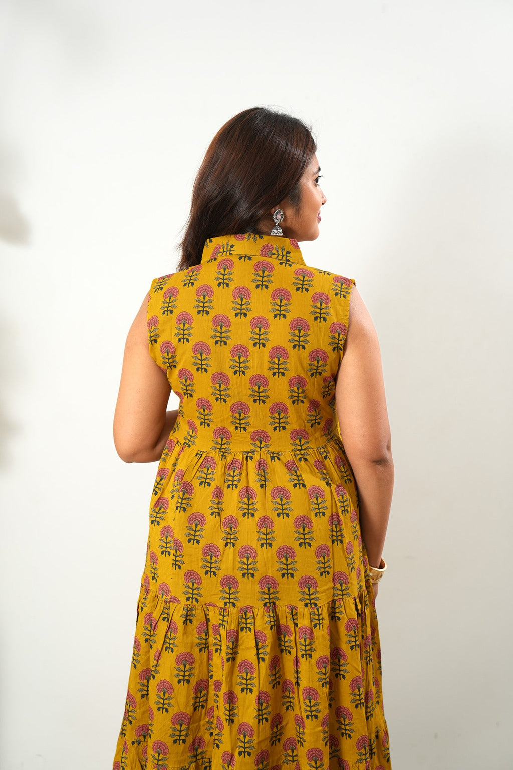 Mango cotton button down midi dress(attached sleeves)