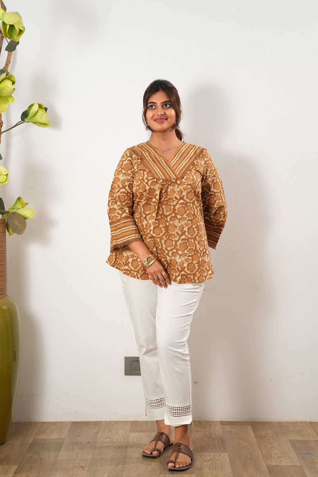 Caramel cotton top