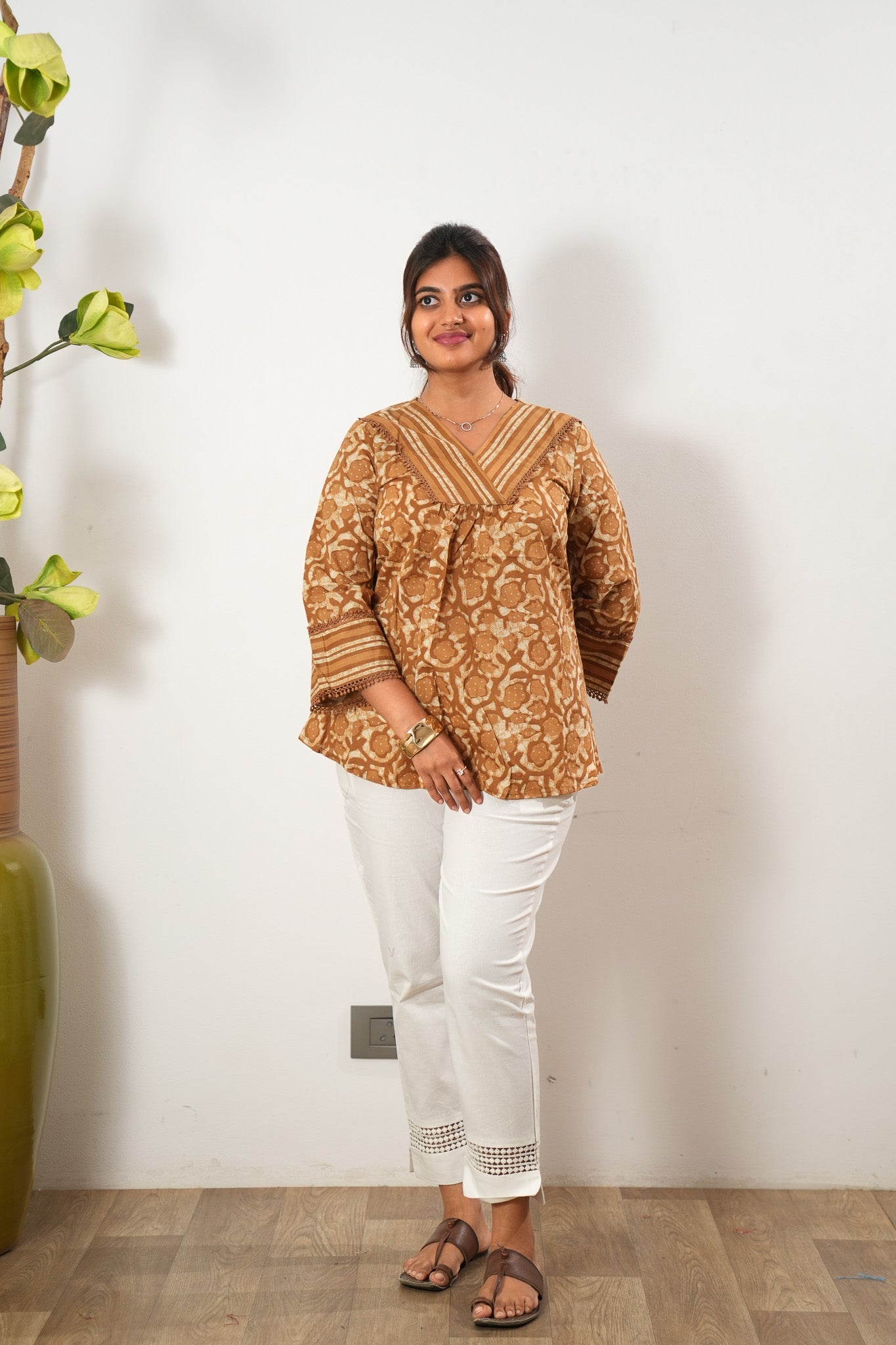 Caramel cotton top