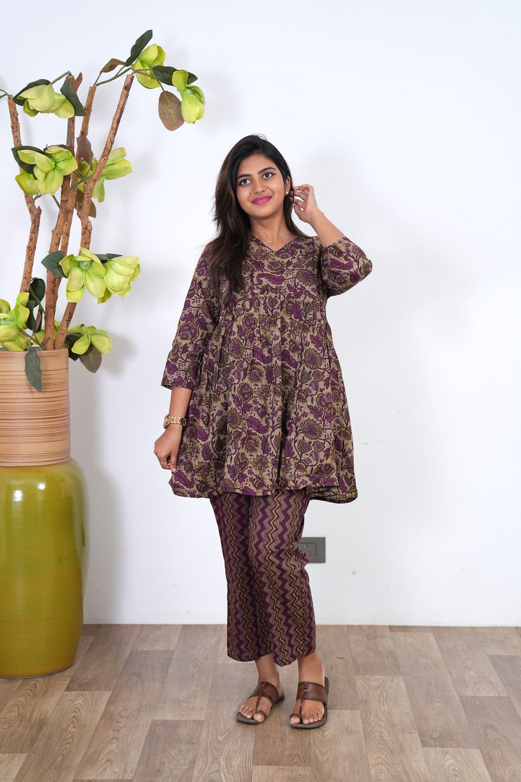 Grape cotton co-ords comfies