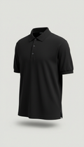 Vintage-Inspired Ink Black Polo